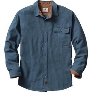 Legendary Whitetails Buck Camp Flannel Shirt Size 3XL Blue Workwear Outdoor NWT